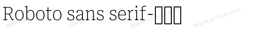 Roboto sans serif字体转换